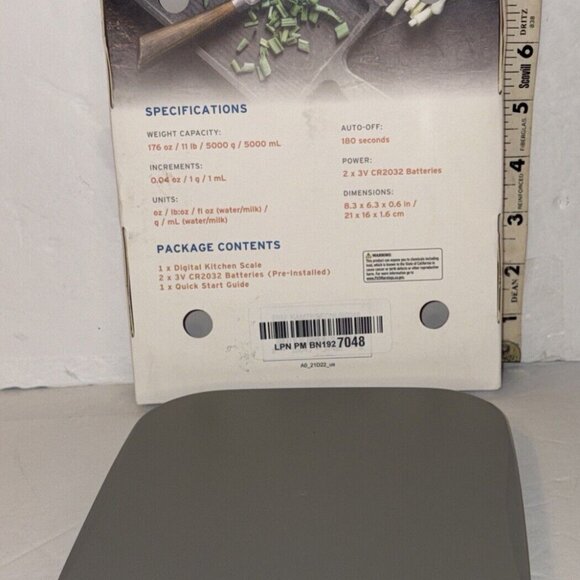 Etekcity Food Kitchen Scale, Digital Weight Grams and Oz for Cooking, Baking, - Picture 2 of 3